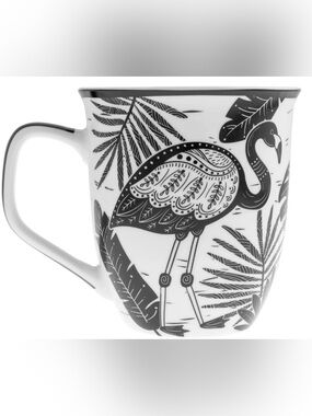 Karma Flamingo Hobo Coffee Tea Mug Cup NEW WITH TAGS “Find Balance”